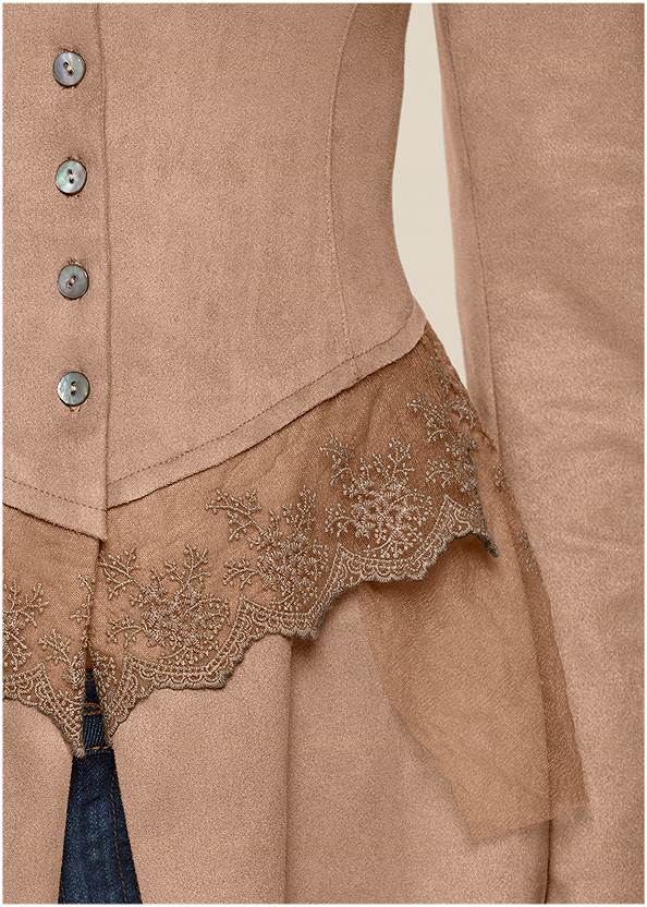Alternate View Faux-Suede And Lace Jacket