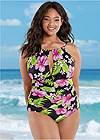 Front view The Aloha One-Piece