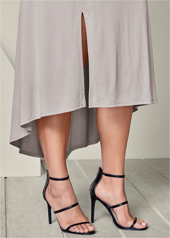 Alternate view Belted High-Low Maxi Skirt