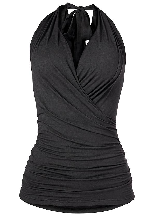 Alternate View Surplice Halter Top