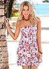 Front view Floral Printed Casual Dress