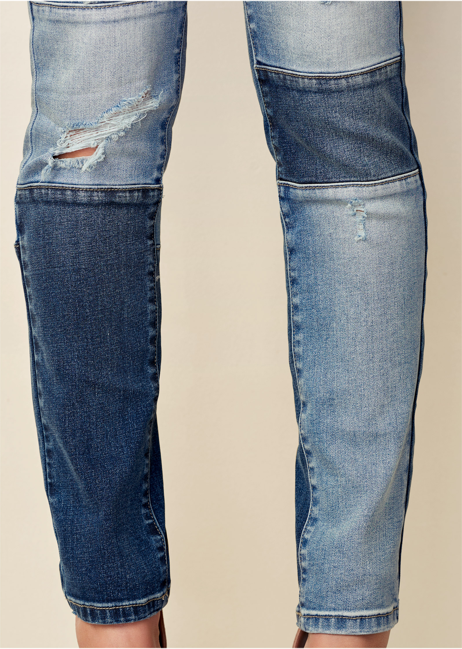 venus patchwork jeans