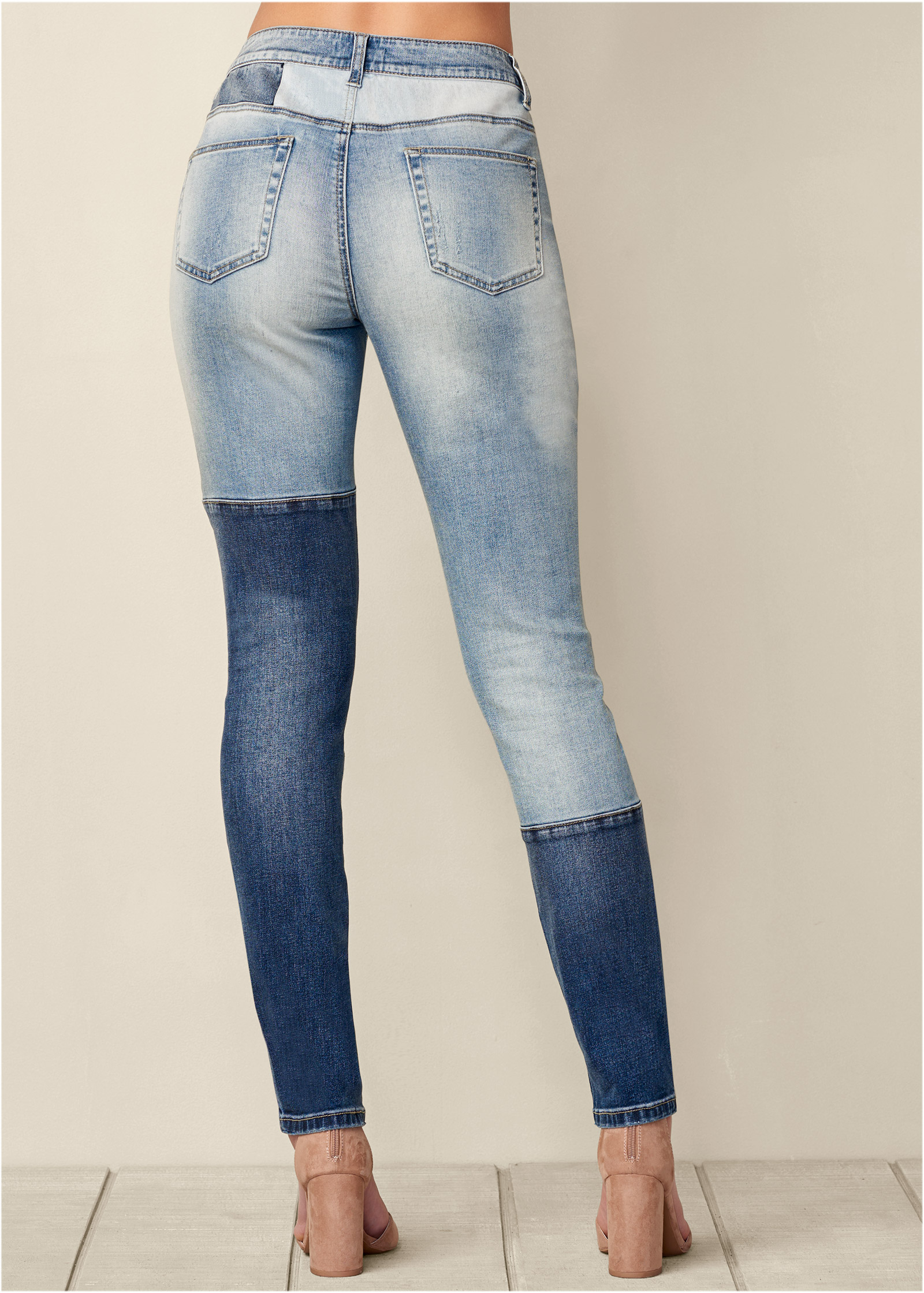 venus patchwork jeans
