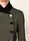 Alternate View Knit Asymmetrical Button-Front Jacket