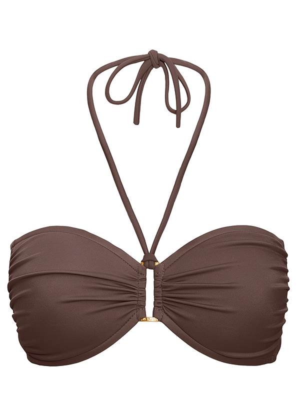 Alternate View Shapely Ruched Bandeau Top