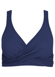 Navy Blue Lovely Lift Wrap Bikini Top | VENUS