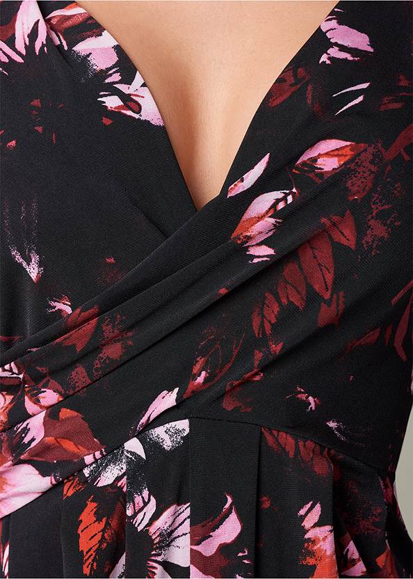 Alternate View Floral Dress With Slit