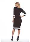 Back view Color Block Sweater Dress