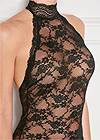Front view High Neck Sheer Negligee