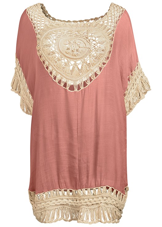 Plus Size Crochet Detail CoverUp Cover Up VENUS