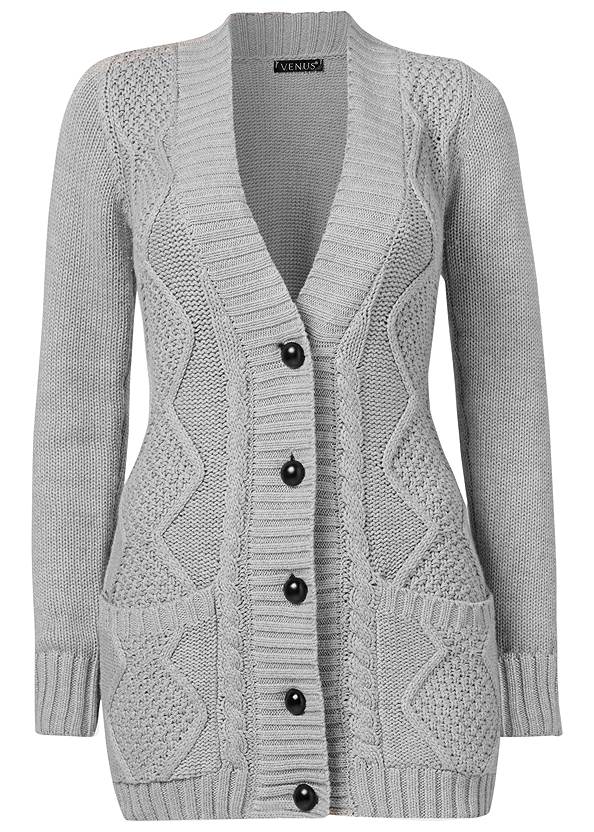 Alternate view Button-Front Knit Cardigan