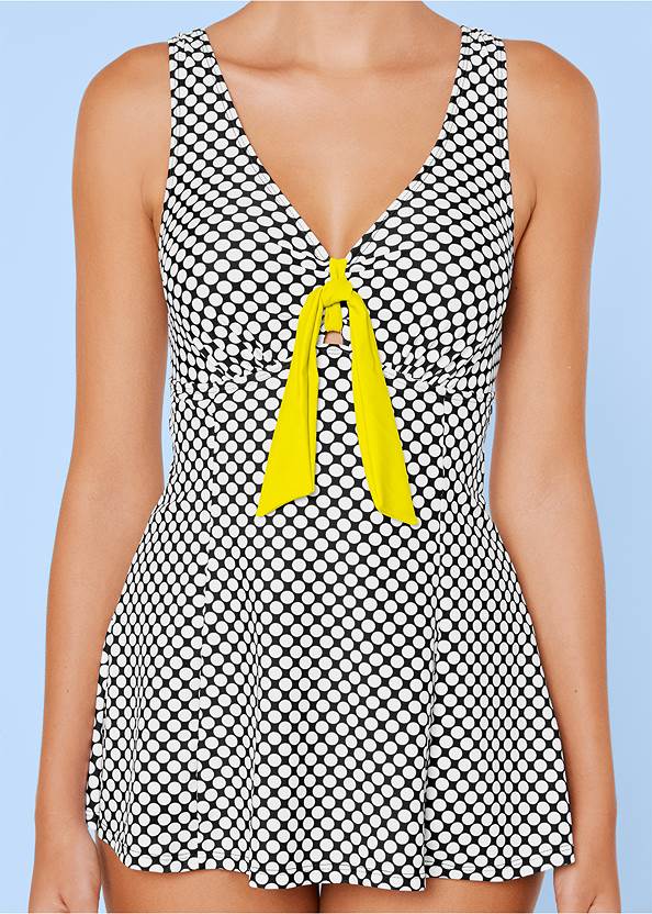 Alternate view Tie-Front Swim Dress