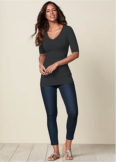 Long And Lean V-Neck Tee