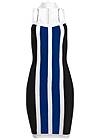 Alternate View Striped Bodycon Mini Dress