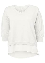 Plus Size Slash Detail Sweatshirt | VENUS