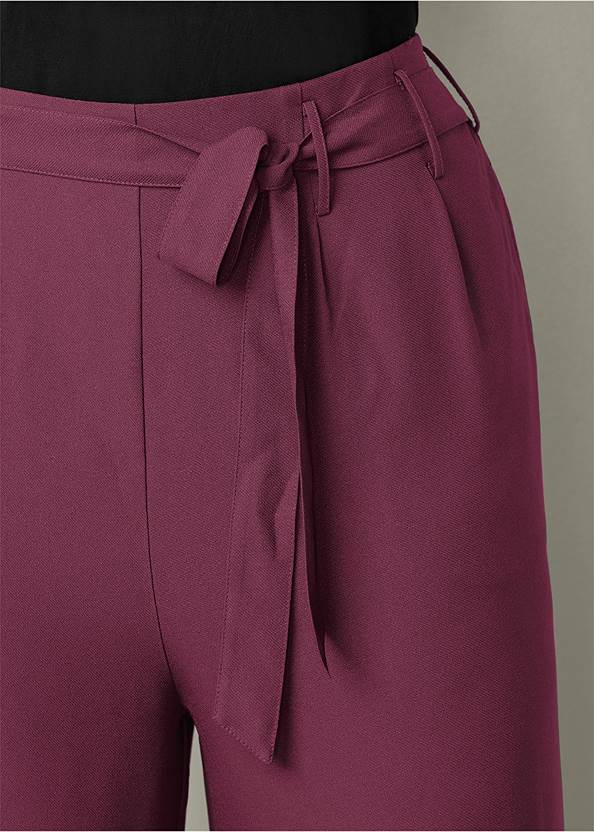 Alternate View Belted Wide Leg Pants