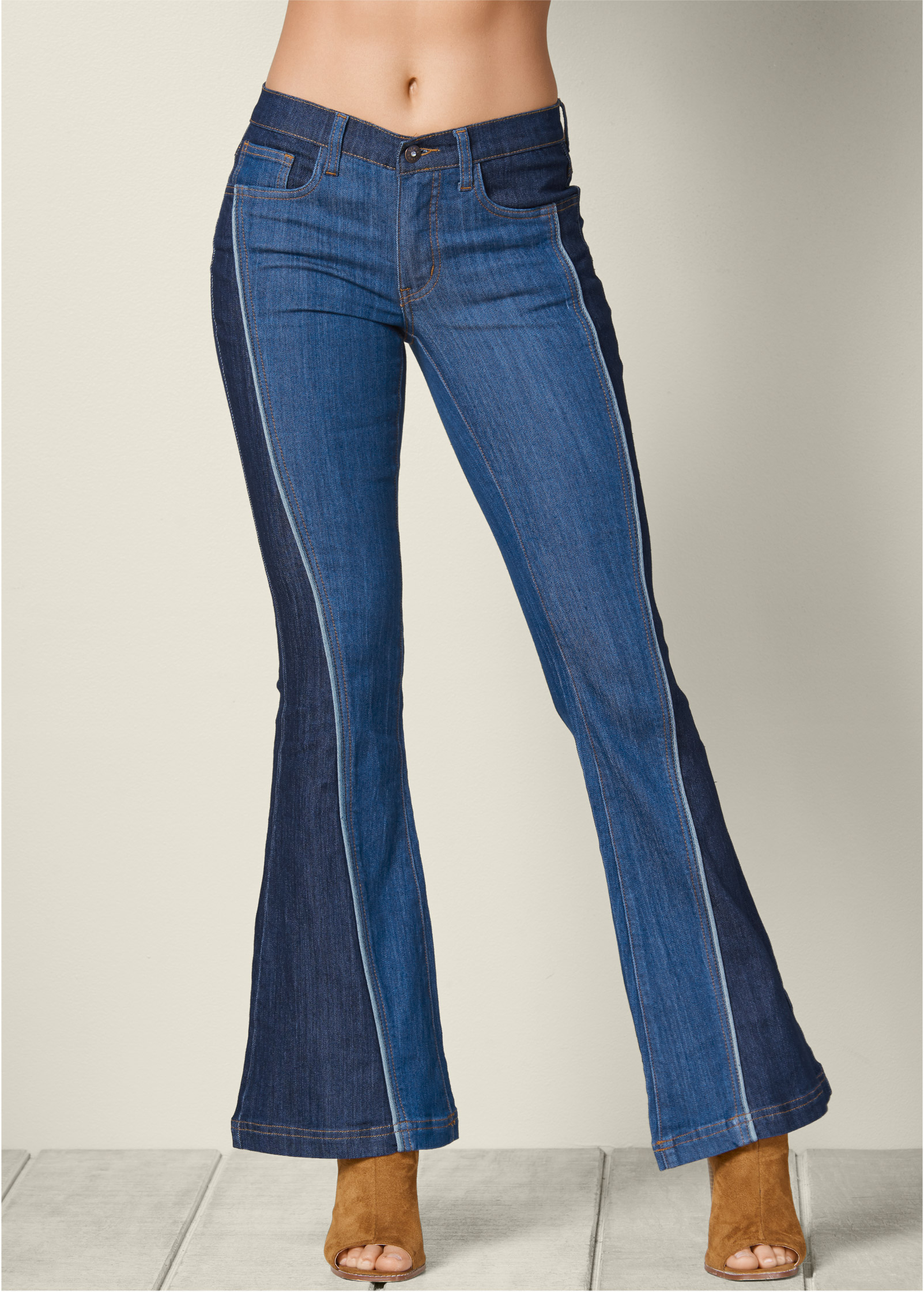 two tone jeans plus size