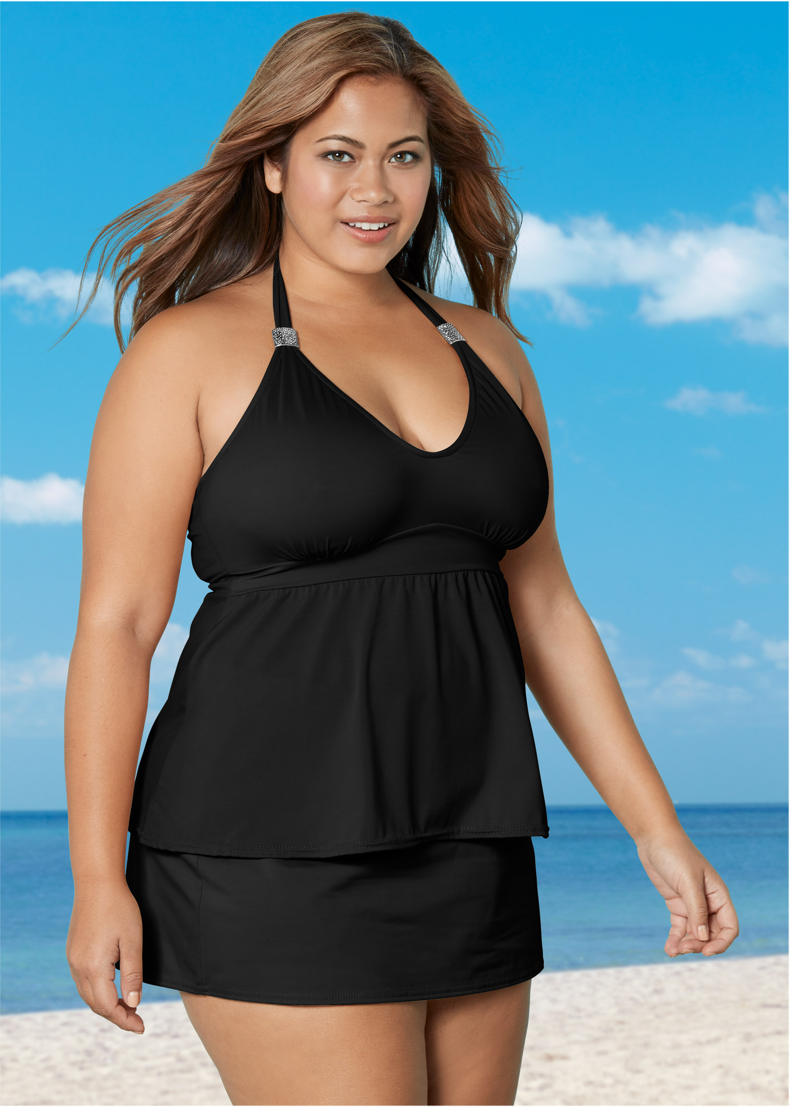 plus size tankinis with skirts