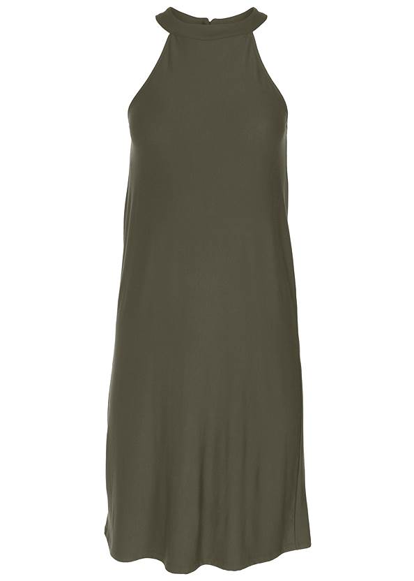 Casual A-Line Dress in Olive | VENUS