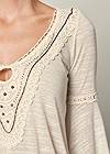 ALTERNATE VIEW Crochet Detail Top