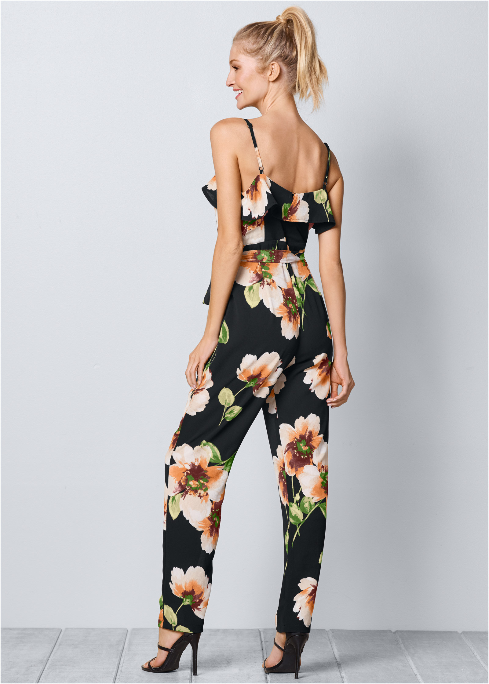 venus jumpsuit in floral print