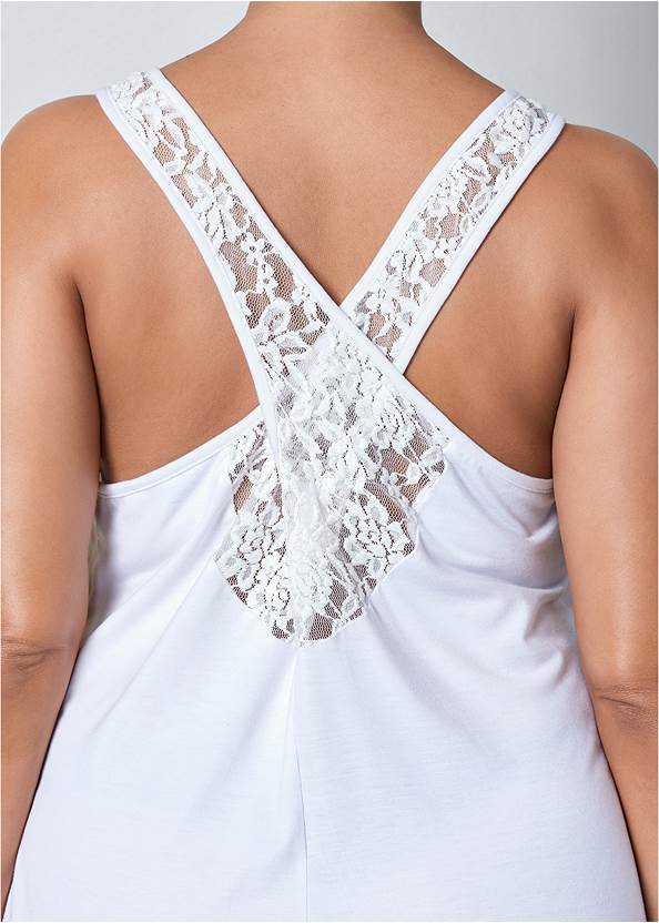 Alternate View Lace Back Nightgown