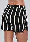 Back view Belted Stripe Shorts