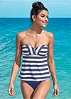 Front view Bandeau Tankini Top
