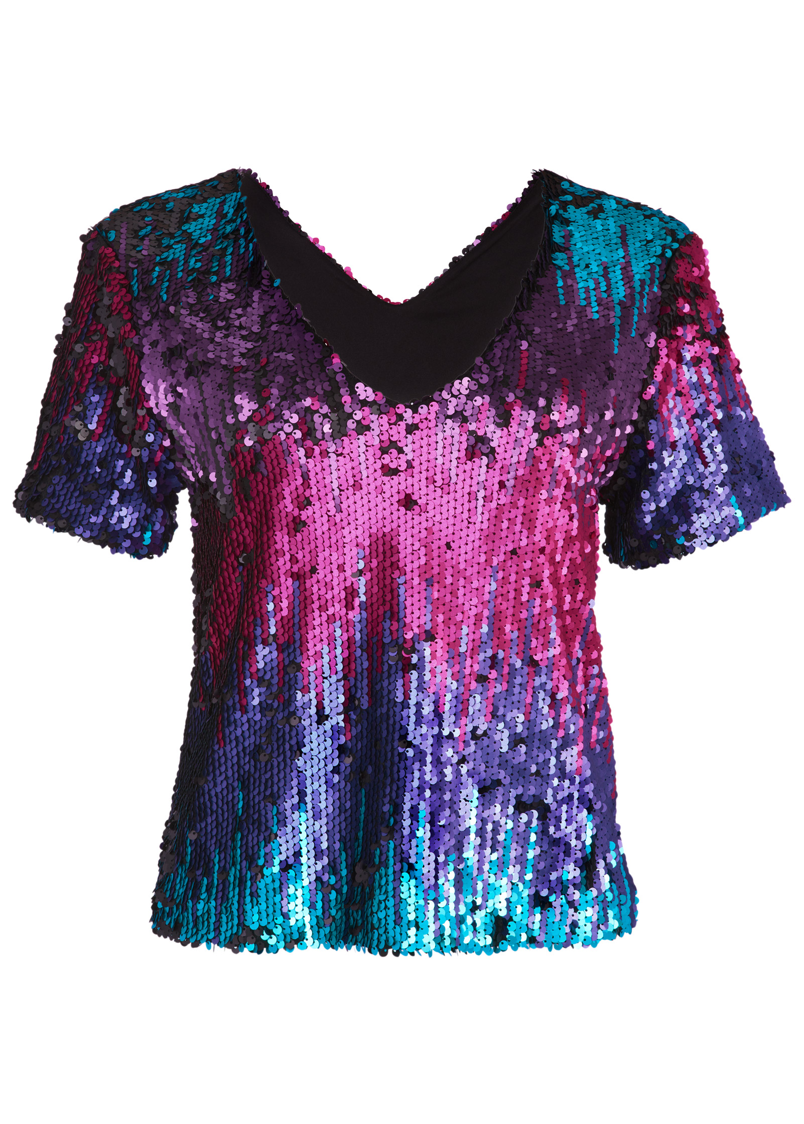 purple sequin top