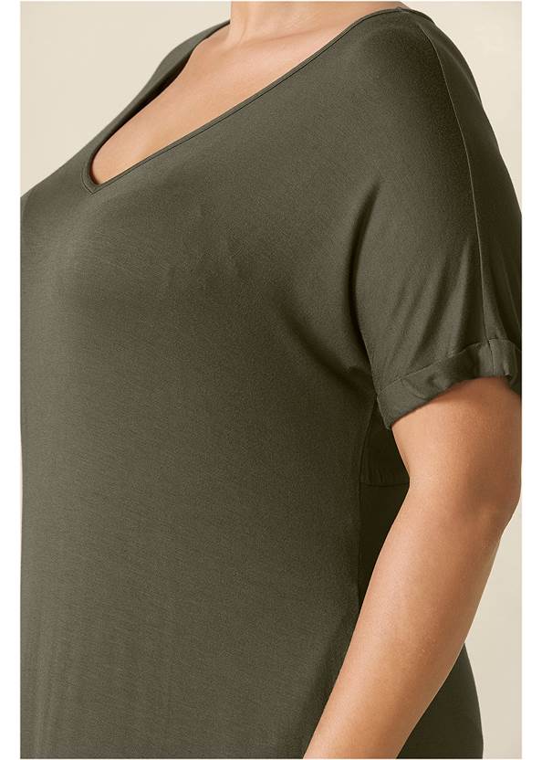 Alternate View Casual T-Shirt Maxi Dress