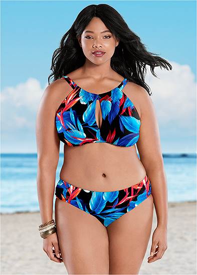 Plus Size Ruched Low-Rise Bottoms
