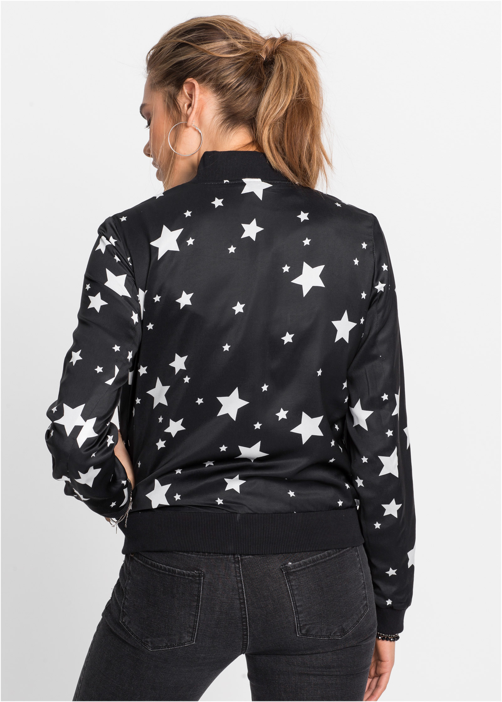 Black and outlet white star jacket