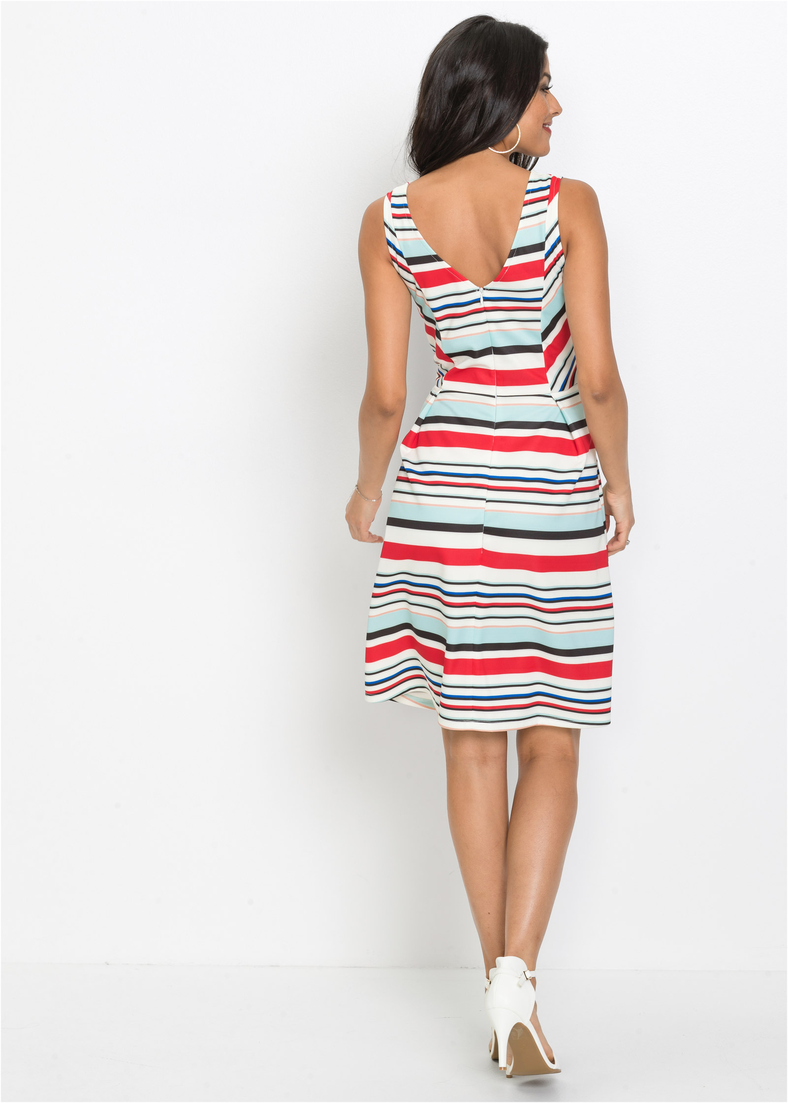 Venus striped cheap dress