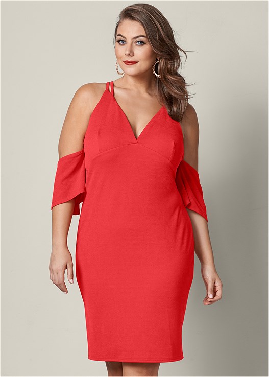 Plus Size Cold Shoulder Dress | VENUS