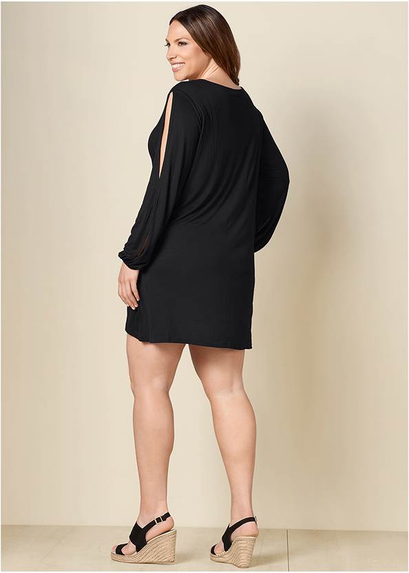 Back View Sleeve Detail Dress