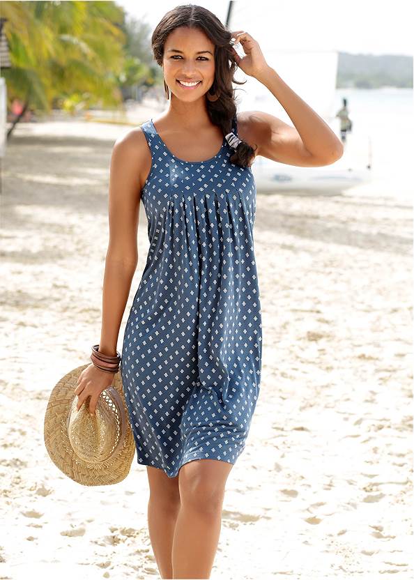 Front View Print Casual Dress