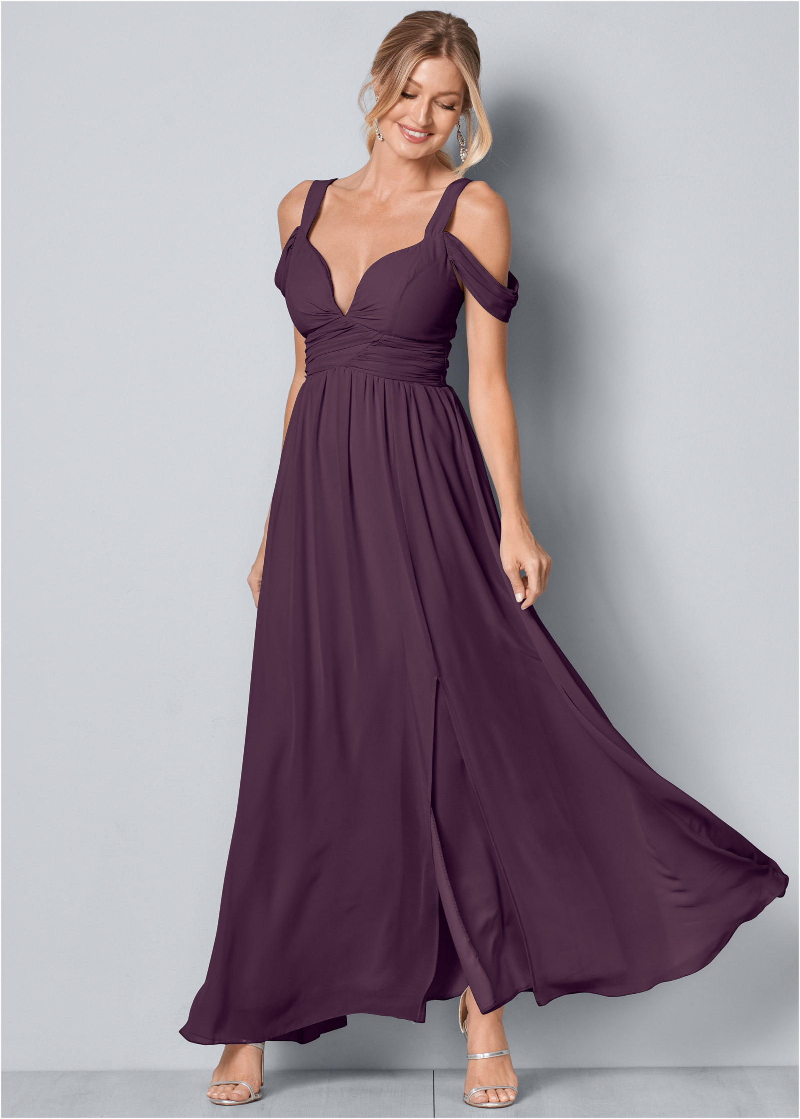 venus purple dress