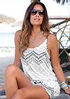 Front View Print Casual Romper