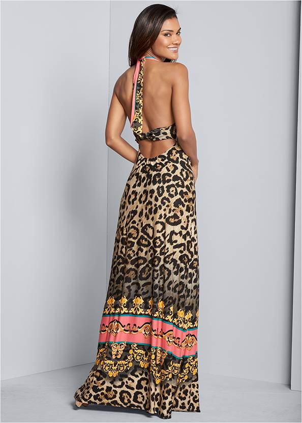 Alternate View Leopard Print Maxi Dress