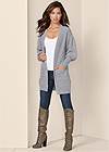 Front View Oversized Cardigan