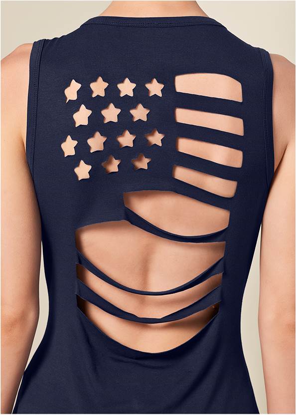 Back View Flag Cut Out Top