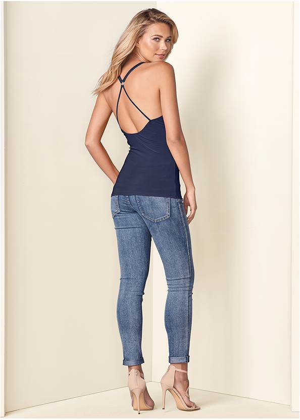 Back View Strappy Detail Top