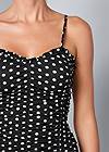 Alternate View Ruched Detail Polka Dot Top