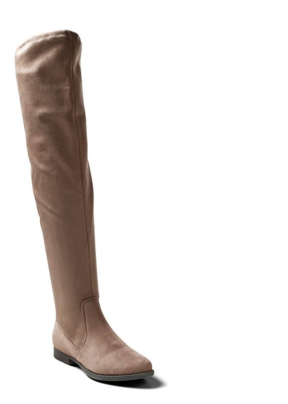 Alternate View Over The Knee Stretch Boots