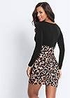 Back View Leopard Printed Dress