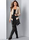 Front View Tassel Detail Duster
