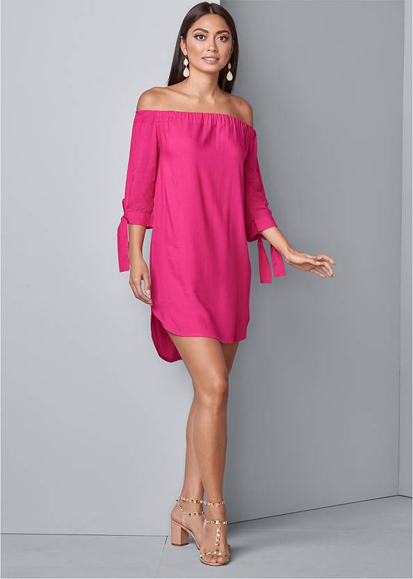 Front View Off-The-Shoulder Dress