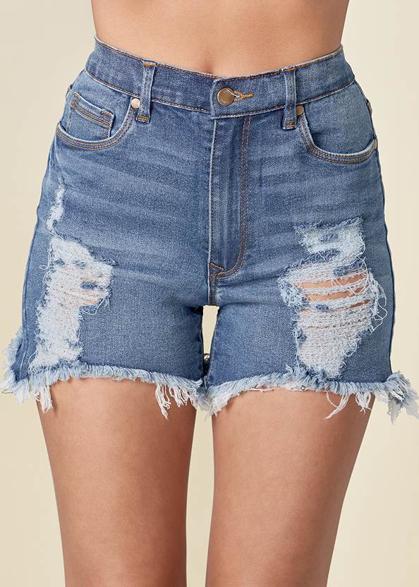 Alternate View Distressed Jean Shorts