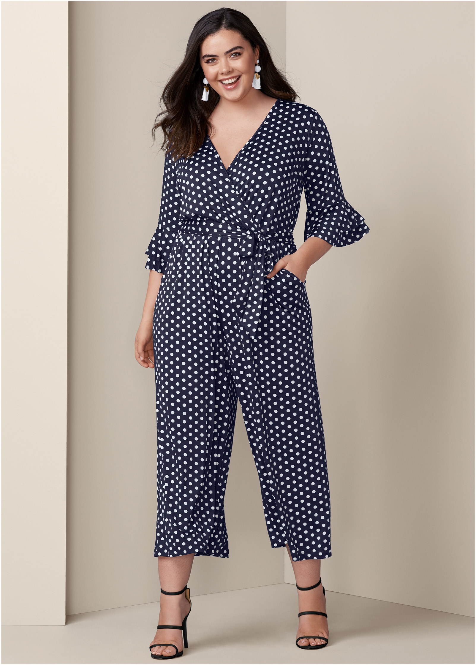 venus navy jumpsuit