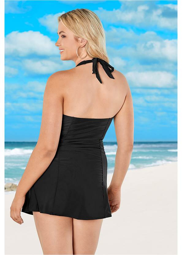 Back View Slimming Swim Dress